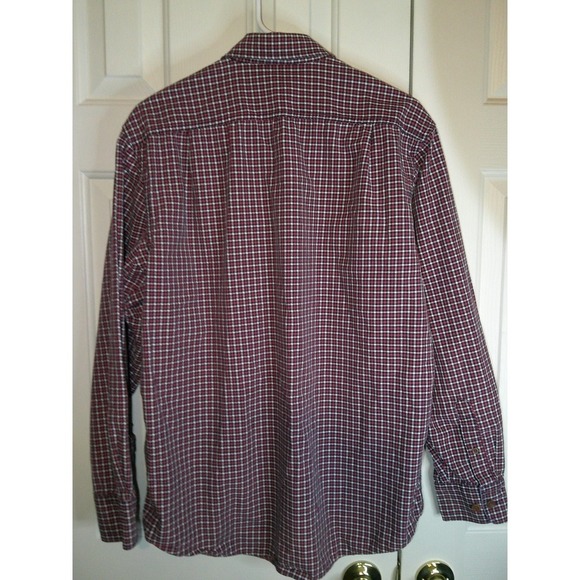 IZOD Saltwater Plaid Flannel Shirt Relaxed Classics Button Up, Men's M‎ - Picture 2 of 3